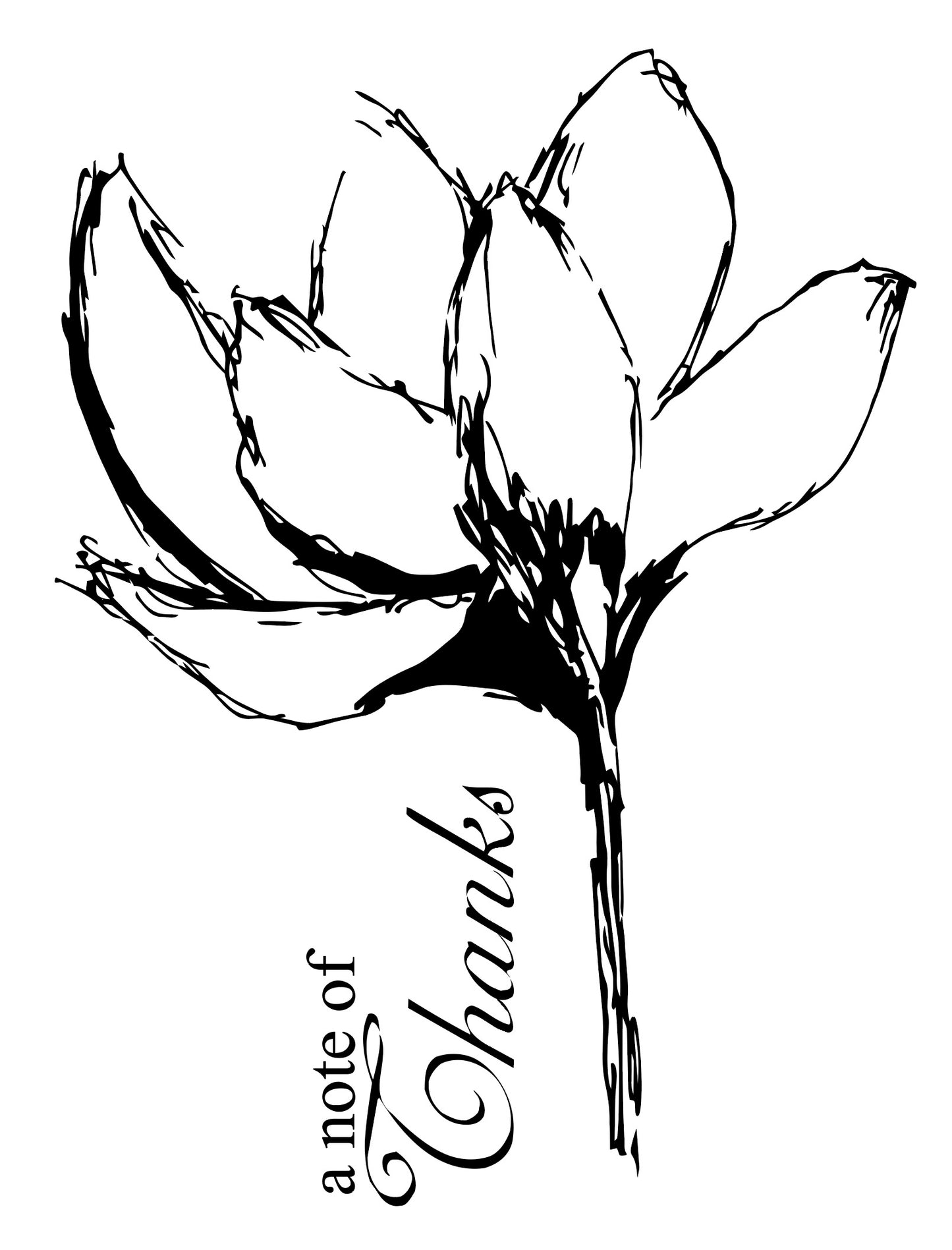 A note of thanks - Bloem