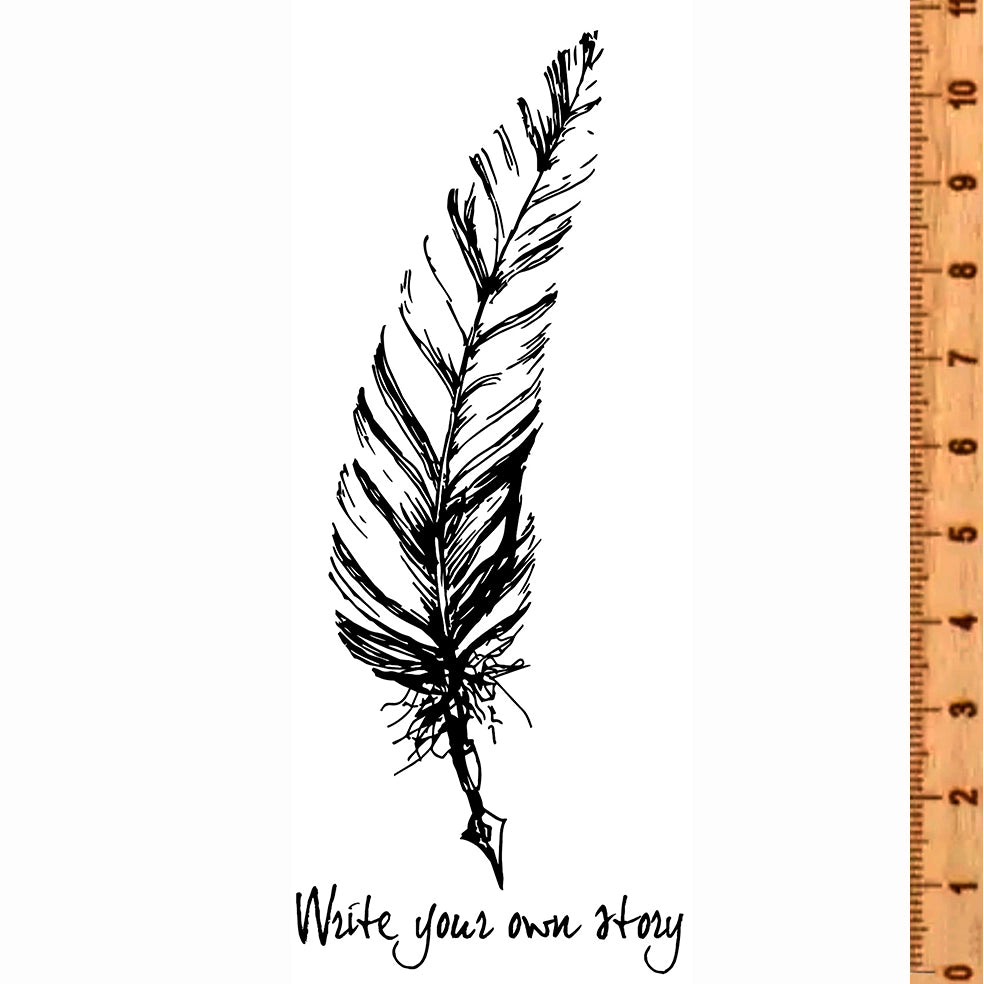 Stempel Veer met tekst - Write your own story