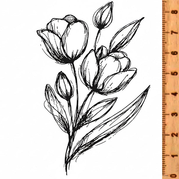 NIEUW • Stempel Tulpen