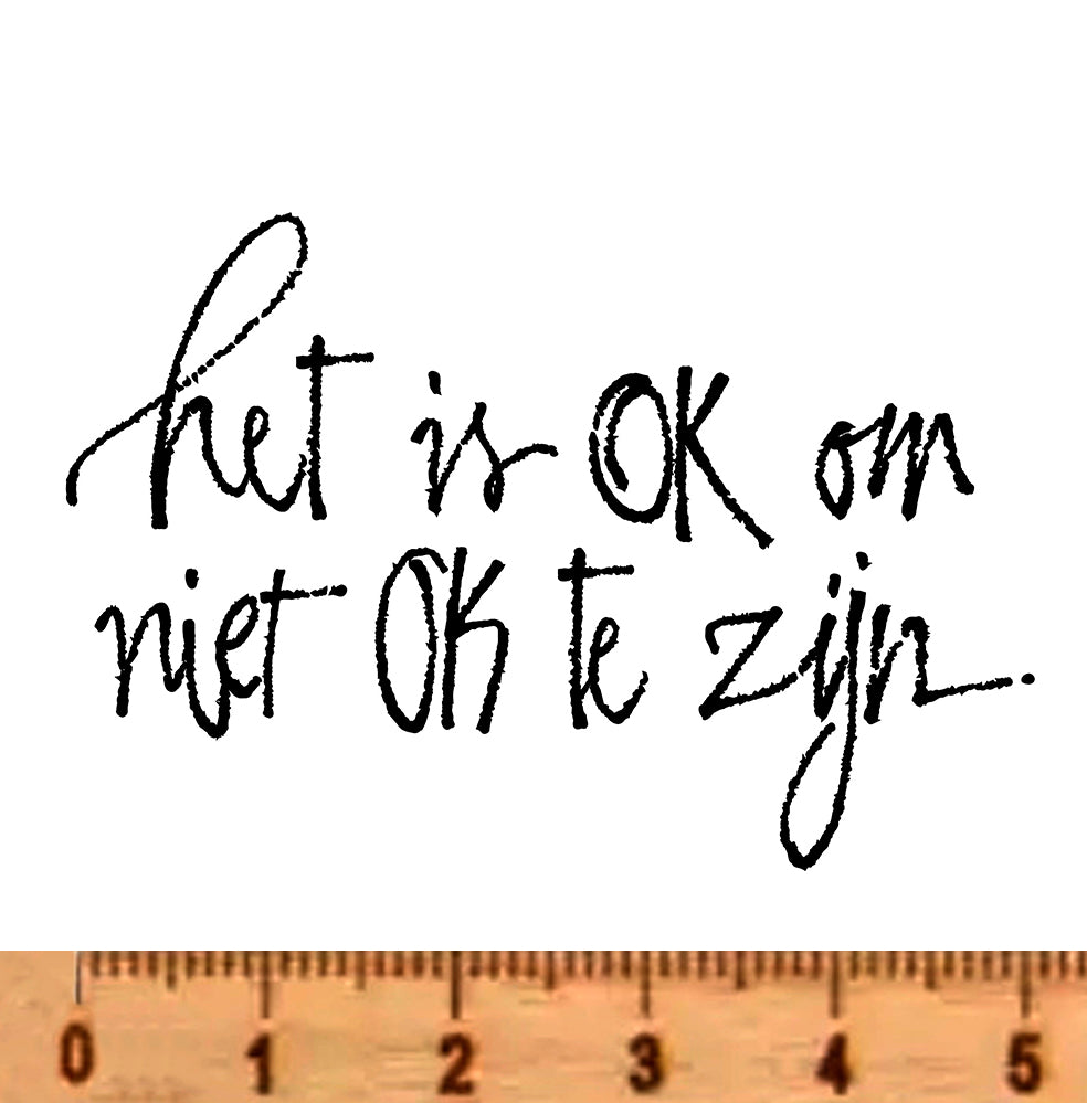 NIEUW • Stempel Het is OK