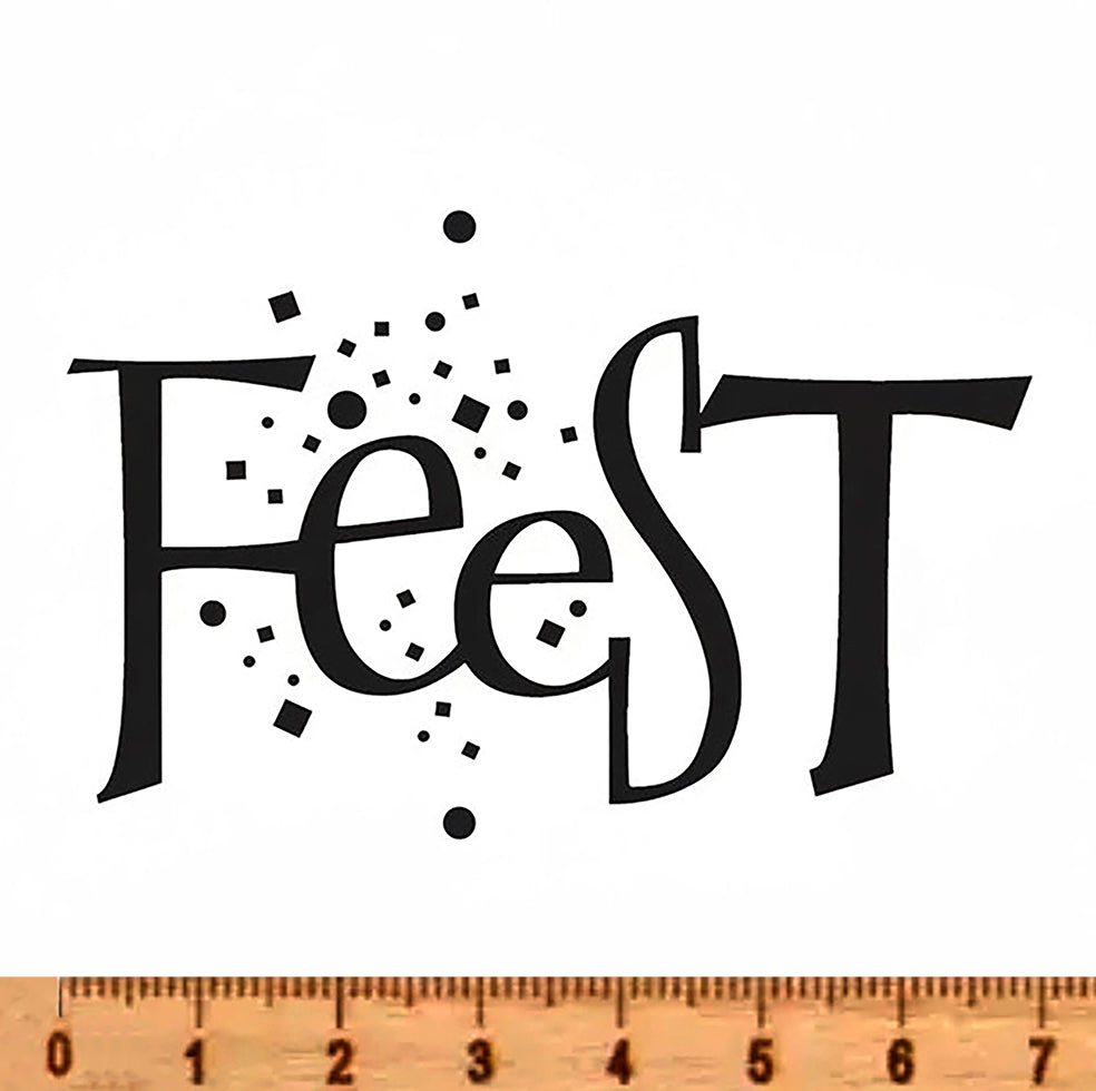 NIEUW • Stempel Feest