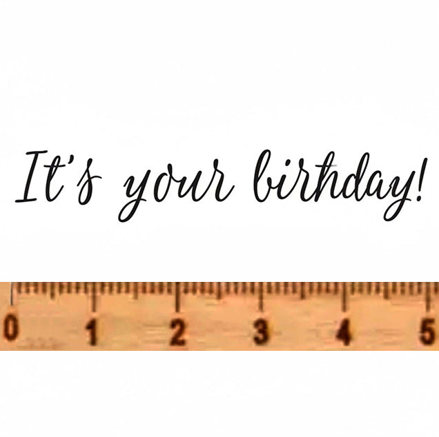 NIEUW • Stempel It's your birthday!