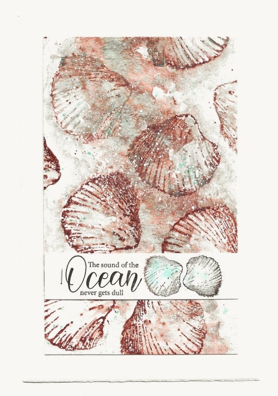 The sound of the Ocean... / Krab - Stempelset groot