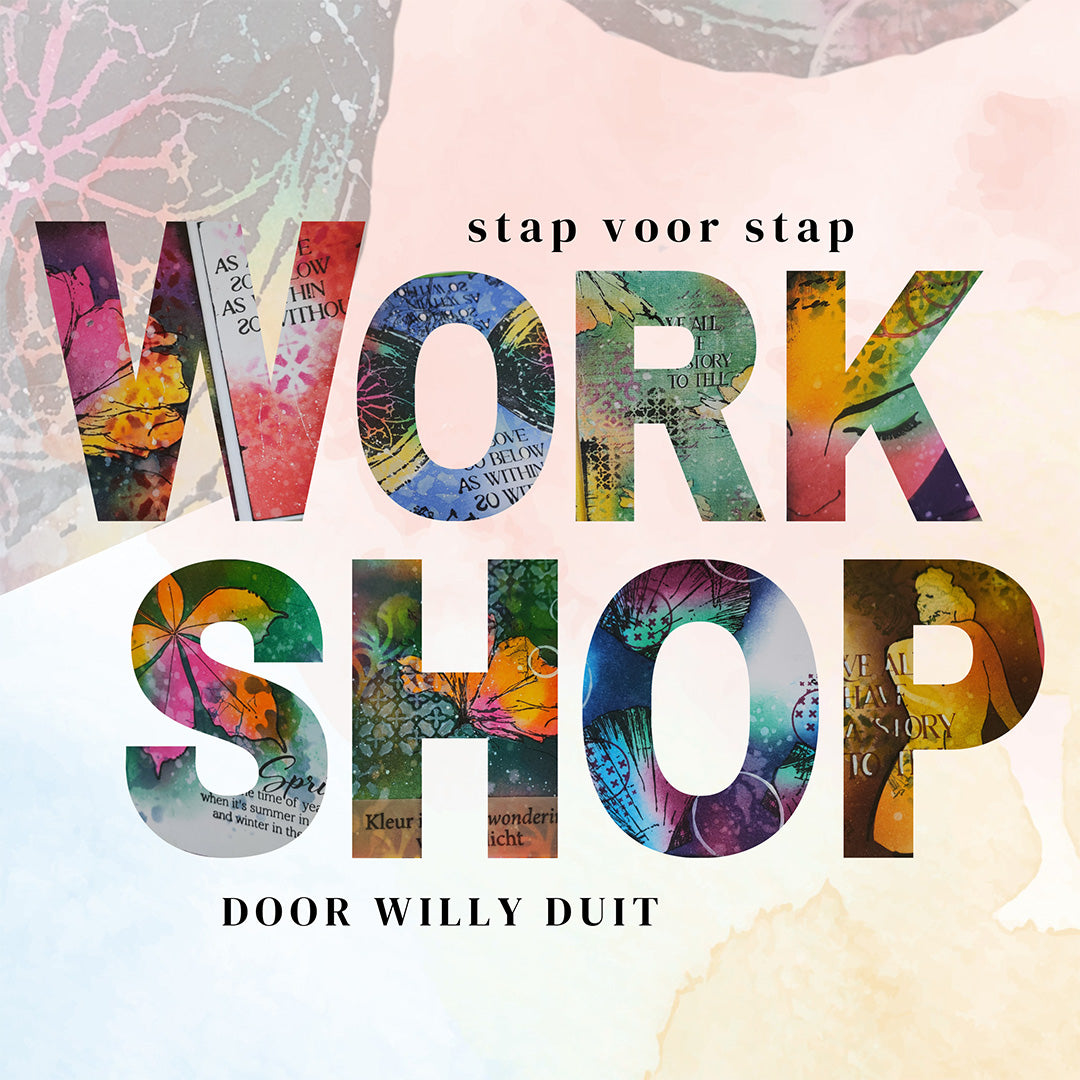 Workshop Willy Duit: sponsen en maskeren i.c.m. stempels
