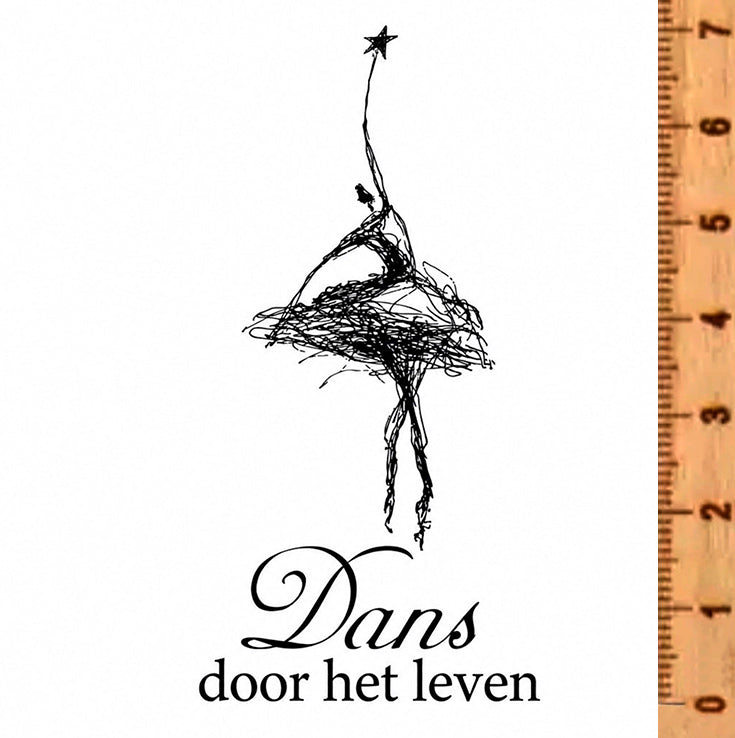Stempel Dans door het leven • Ballerina