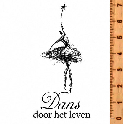 Stempel Dans door het leven • Ballerina