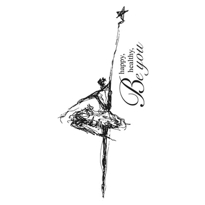 Stempel Be happy, Be healthy, Be you • Ballerina