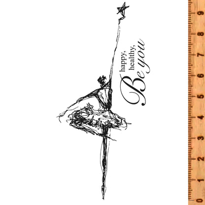 Stempel Be happy, Be healthy, Be you • Ballerina