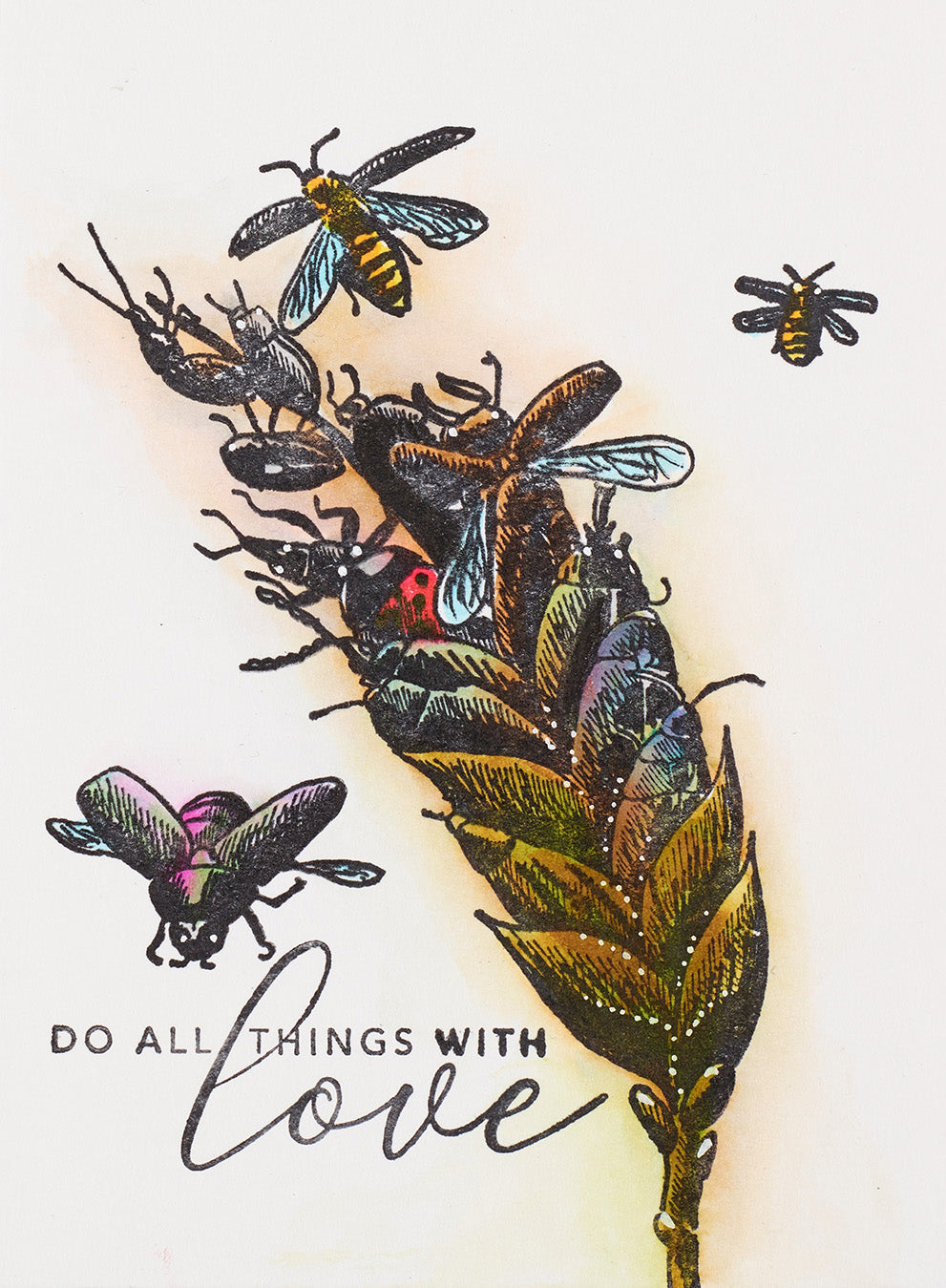 Ladybug and Bees