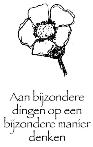 Bloem en tekst - 190140
