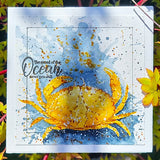 25014 - The sound of the Ocean... / Krab - Stempelset A5 - NIEUW