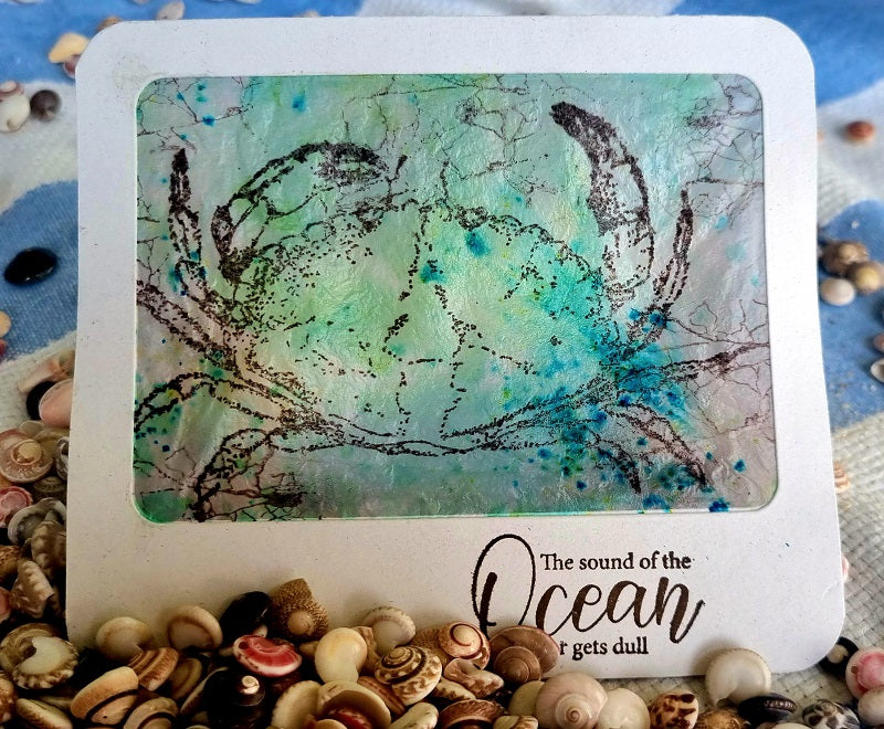 The sound of the Ocean... / Krab - Stempelset groot