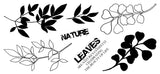 23003 - Nature & Leaves - Stempelset slimline formaat