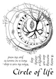 24017 - Circle of life -  Stempelset A6 formaat - in augustus 2024 weer op voorraad