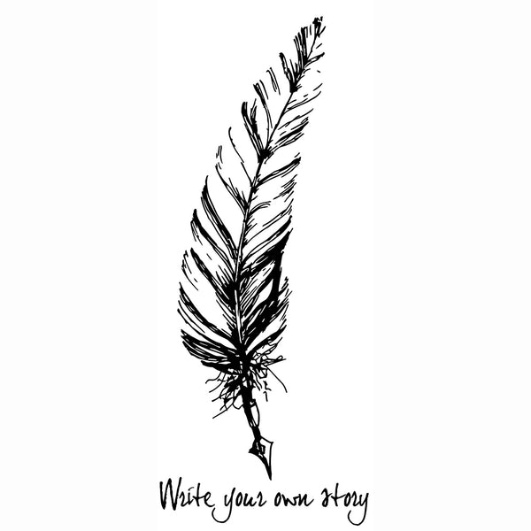 Stempel Veer met tekst - Write your own story