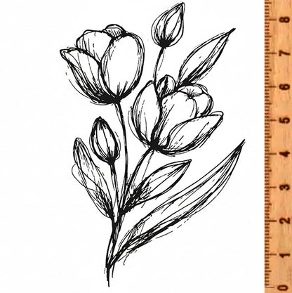 NIEUW • Stempel Tulpen
