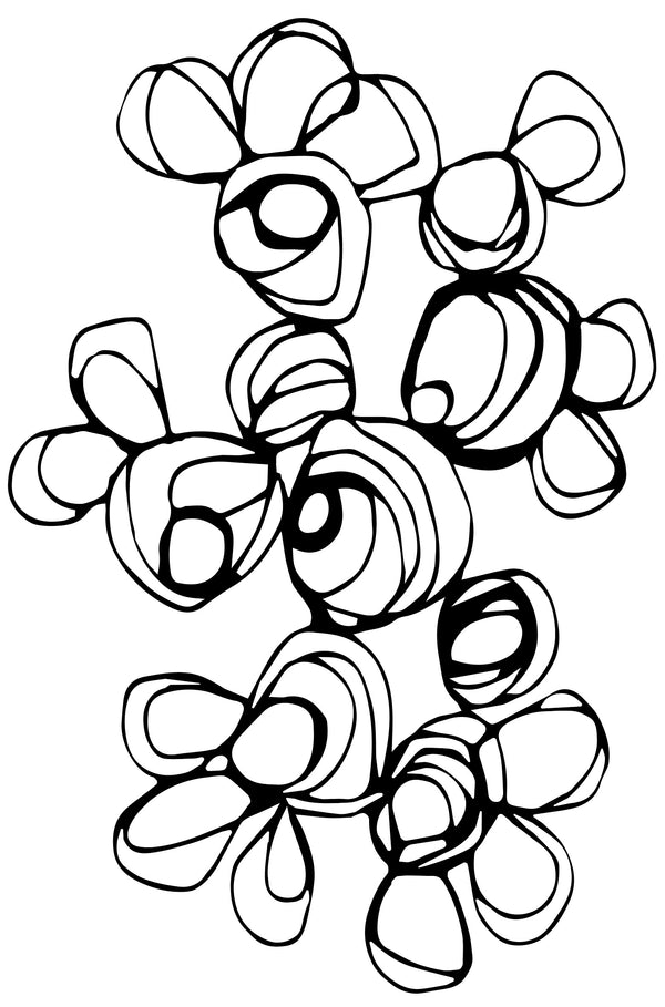 Achtergrondstempel Ruwe cirkels