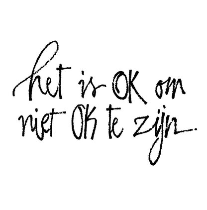 NIEUW •  Stempel Het is OK