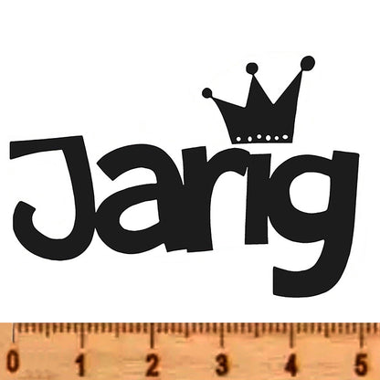 NIEUW • Stempel Jarig met kroontje