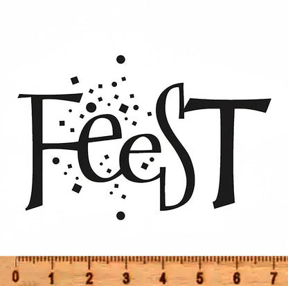 NIEUW •  Stempel Feest