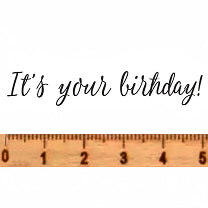 NIEUW •  Stempel It's your birthday!