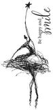 Be happy and smile - ballerina en tekst {26-12}
