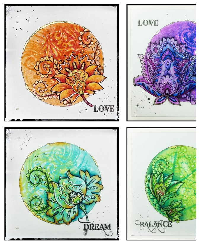 Workshop Miranda Degenaars Event 2025: Gelli-plate, inkt, kleurpotloden i.c.m. stempels