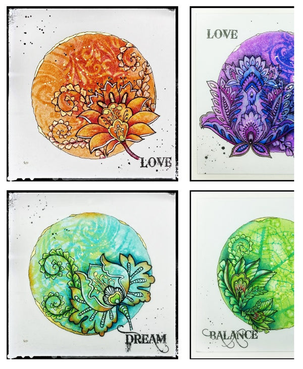 Workshop Miranda Degenaars Event 2025: Gelli-plate, inkt, kleurpotloden i.c.m. stempels