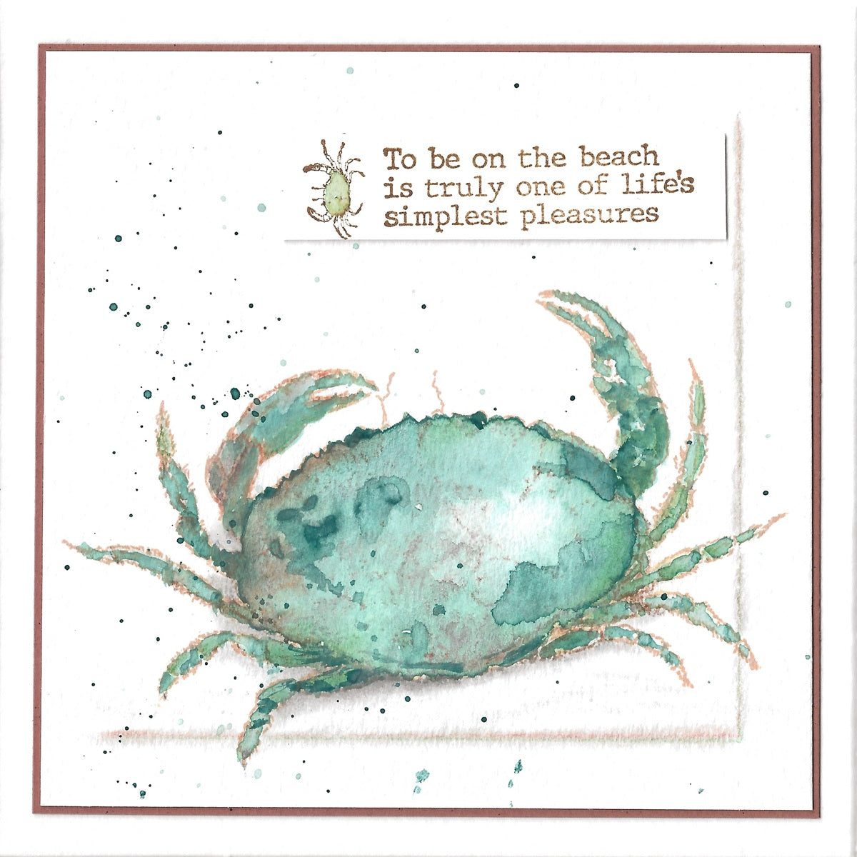 The sound of the Ocean... / Krab - Stempelset groot