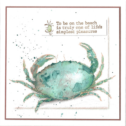 The sound of the Ocean... / Krab - Stempelset groot