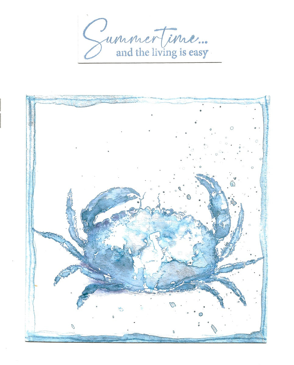 The sound of the Ocean... / Krab - Stempelset groot