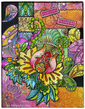 25022 - Paisley Flowers - Stempelset A5 - NIEUW