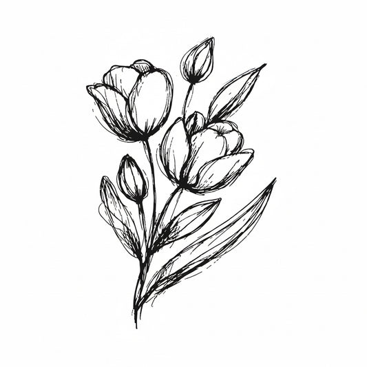 NIEUW • Stempel Tulpen