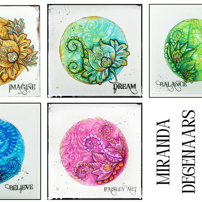 Workshop Miranda Degenaars Event 2025: Gelli-plate, inkt, kleurpotloden i.c.m. stempels