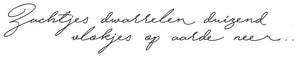 Zachtjes dwarrelen duizend vlokjes... - 180007