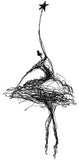 Danseres met ster / ballerina - 180011