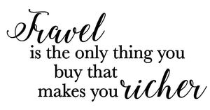 Travel is the only thing you buy that makes you richer - 180164
