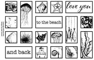Collage Love you to the beach and back - 20003