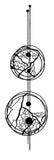Achtergrondstempel cirkels craquelé - 21088