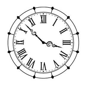 Klok/uurwerk Romeinse cijfers - 21116