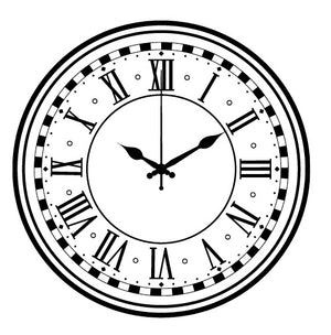 Klok/uurwerk Romeinse cijfers  - 21117