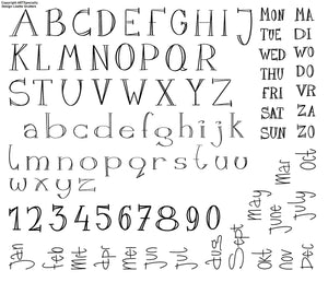 22017 - Stempellap alfabet