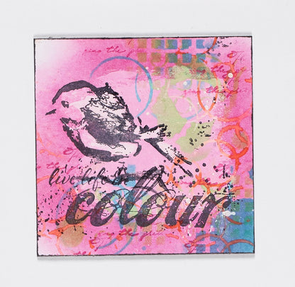 Gesso and Distress ink, irrisistible - Willy Duit - 3EN