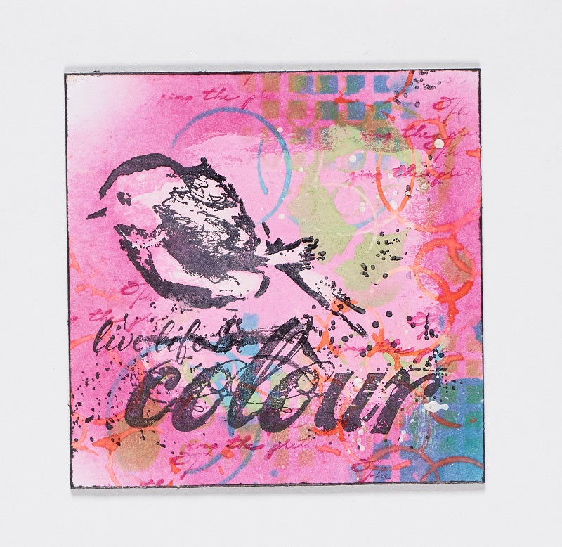 Gesso und Distress Ink - Willy Duit-3DE